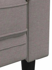 vidaXL Καναπές Διθέσιος Chesterfield Taupe Υφασμάτινος