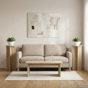 vidaXL Βάση φυτών 2 τεμ. Sonoma Δρυς 40 x 40 x 80 cm