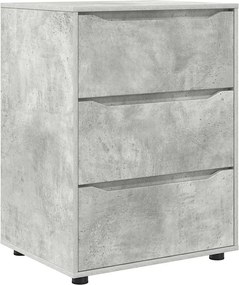 vidaXL Ντουλάπι αποθήκευσης Σκυρόδεμα Γκρι 60 x 48 x 81 εκ