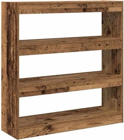 vidaXL Βιβλιοθήκη 3 επιπέδων 100 x 30 x 103 εκ. Επεξεργασμένο Ξύλο