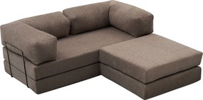 Γωνιακός Καναπές Κρεβάτι Γκρι COMFORT MINI 95x190x75