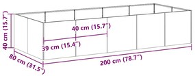 ΖΑΡΝΤΙΝΙΕΡΑ 200X80X40 ΕΚ. ΑΠΟ ΑΝΟΞΕΙΔΩΤΟ ΑΤΣΑΛΙ 860756