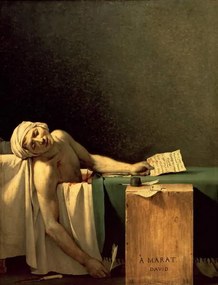 Αναπαραγωγή The Death of Marat, 1793, David, Jacques Louis