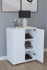 Παπουτσοθήκη ArteLibre MASEGO Λευκό Μοριοσανίδα 35x72x80cm