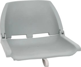 vidaXL Κάθισμα Σκάφους Πτυσσόμ. 4 τεμ. Γκρι 48x51x41 εκ Χωρίς Μαξιλάρι