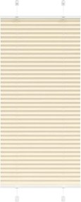 vidaXL Πλισέ περσίδα Κρέμα 65x150 cm Πλάτος υφάσματος 64,4 cm