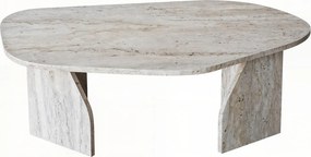 Τραπεζάκι Σαλονιού Τραβερτίνη OGRES 100x60x35