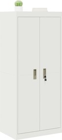 vidaXL Ντουλάπι αποθήκευσης Λευκός 60 x 40 x 140 cm Ατσάλι