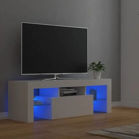 vidaXL Έπιπλο Τηλεόρασης με LED Λευκό 120 x 35 x 40 εκ.