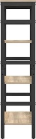 vidaXL Ράφι Βιβλίων Δρύς Sonoma 60 x 29,5 x 115 εκ Επεξεργασμένο ξύλο