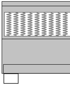 Κρεβάτι Boxspring Σκούρο Γκρι 160 x 200 εκ. Υφασμάτινο - Γκρι