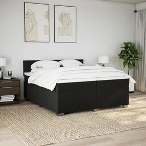 ΚΡΕΒΑΤΙ BOXSPRING ΜΕ ΣΤΡΩΜΑ ΜΑΥΡΟ 200X200 ΕΚ. ΥΦΑΣΜΑΤΙΝΟ 3288290