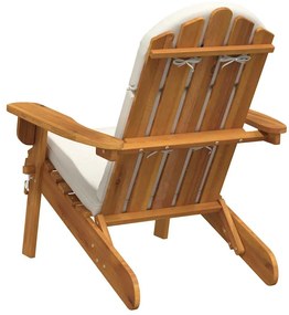 vidaXL Καρέκλα Κήπου Adirondack με Μαξιλάρια από Μασίφ Ξύλο Ακακίας