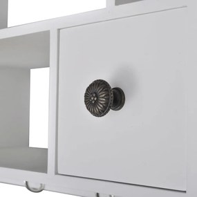 vidaXL Ντουλάπι Κουζίνας Επιτοίχιο Λευκό Ξύλινο