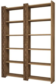 Βιβλιοθήκη City 845HCT3613 124,6x24,2x170cm Walnut