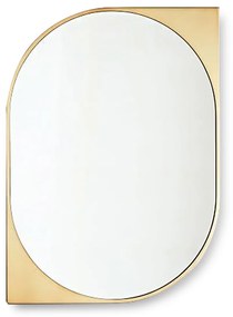 Καθρέπτης Τοίχου ArteLibre Χρυσό Μέταλλο 50x70x3.5cm