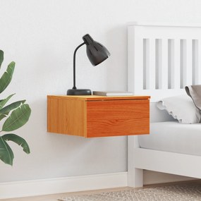 vidaXL Τοίχου Κομοδίνο με συρτάρι Επιτοίχιο 2 pcs Καφέ κεριού 37 x 35 x 18.5 εκ