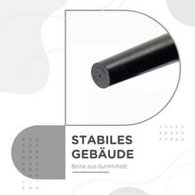 HOMCOM Παγκάκι, Τραπεζάκι κρεβατοκάμαρας, στιβαρή κατασκευή, μαλακή επένδυση, 102x36x51 cm, Γκρι