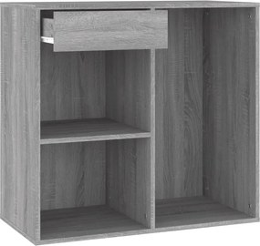 vidaXL Ντουλάπι Καλλυντικών Γκρι Sonoma 80x40x75 εκ. από Επεξεργ. ξύλο