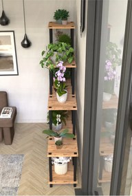 Stewehome πολυόροφος σταντ για γλάστρες με ράφια από μελαμίνη