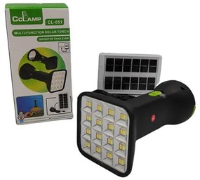 LED φακός/προβολέας με ηλιακό πάνελ CL-051