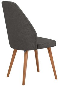 Καρέκλα τραπεζαρίας New Melanie Fylliana Ύφασμα Γκρι 46x48x93εκ. 2αδα 46x48x93 εκ.