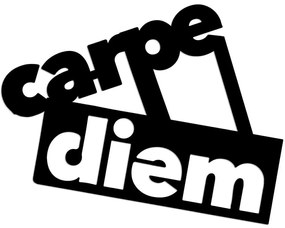 Διακοσμητικό Τοίχου Carpe Diem 891TNL3495 56x44cm Black Wallity Μέταλλο