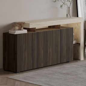 Κονσόλα Τραβερτίνη / Καρυδί CEEFLIL 170x35x80