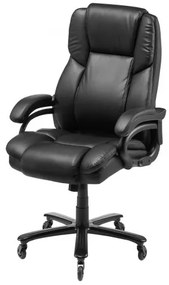 VEVOR Executive Chair High Back Office Chair Knob-Control Lumbar Support Black