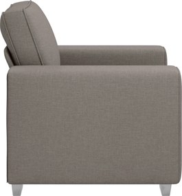 vidaXL Καθίσμα Σαλονιού Taupe 100 cm ύφασμα