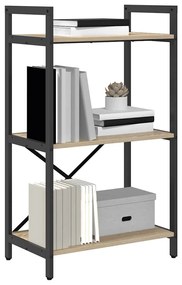 vidaXL Ράφι Βιβλίων Δρύς Sonoma 56 x 34 x 96 εκ Επεξεργασμένο ξύλο