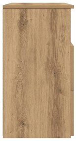 vidaXL Κομοδίνο Αρτισιανή Δρυς 50x32x60 εκ. από Επεξεργασμένο Ξύλο
