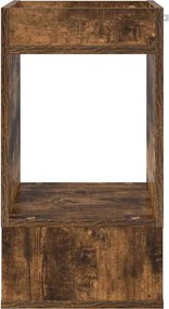 vidaXL End Table Καπνιστό Δρύς 30 x 30 x 56 εκ. Επεξεργασμένο ξύλο