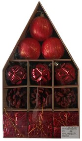 Σετ Χριστουγεννιάτικα στολίδια - 6cm - 12pcs - 23147-23147