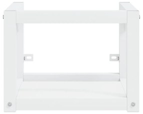 Έπιπλο Μπάνιου Επιτοίχιο Λευκό 40 x 38 x 31 εκ. Σιδερένιο - Λευκό