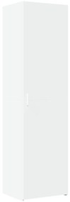vidaXL Ντουλάπι Λευκό 50x42,5x185 εκ. από Επεξεργασμένο Ξύλο