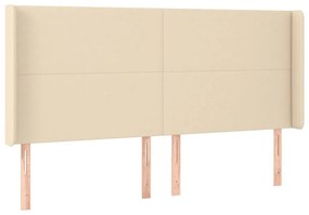 ΚΡΕΒΑΤΙ BOXSPRING ΜΕ ΣΤΡΩΜΑ ΚΡΕΜ 180X200 ΕΚ. ΥΦΑΣΜΑΤΙΝΟ 3131854