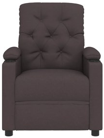 vidaXL Πολυθρόνα Ανακλινόμενη Ηλεκτρική Σκούρο Καφέ Υφασμάτινη