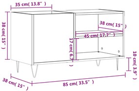 ΔΙΣΚΟΘΗΚΗ ΓΥΑΛ. ΛΕΥΚΗ 85 X 38 X 48 ΕΚ. ΑΠΟ ΕΠΕΞΕΡΓΑΣΜΕΝΟ ΞΥΛΟ 831702