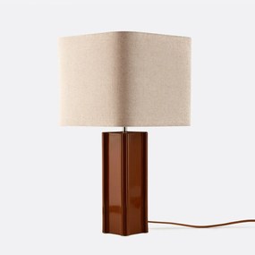 Επιτραπέζιο φωτιστικό από κεραμικό και λινό, BIMO