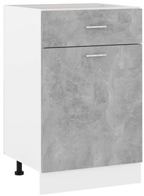 vidaXL Ντουλάπι με Συρτάρι Lyon Γκρι Σκυροδέματος 50x46x81,5 εκ