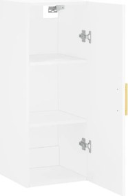 vidaXL Ντουλάπι Τοίχου Λευκό 34,5 x 34 x 90 εκ.