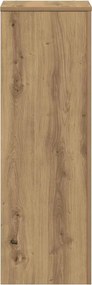 vidaXL Βάσεις Φυτών Αρτισιανή Δρυς 33x33x100 εκ. Επεξ. Ξύλο