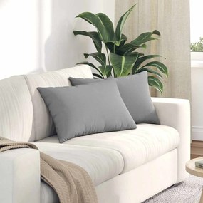 vidaXL Μαξιλάρι Καναπέ 2 pcs Σκίουρος Γκρί 60 x 40 cm ύφασμα