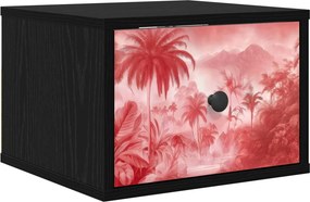 vidaXL Τοίχου κομοδίνο AACHEN Μαύρη Δρυς 36 x 33 x 25 εκ.
