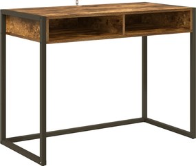 vidaXL Γραφείο Καπνιστό Δρύς 100 x 50 x 75 cm Επεξεργασμένο ξύλο