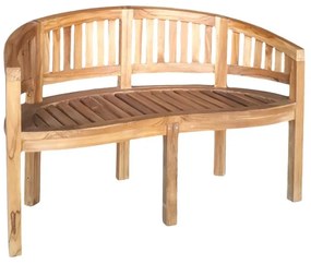 Παγκάκι διθέσιο Coren φυσικό teak ξύλο 130x61x87εκ 130x61x87 εκ.