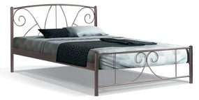 Metallic Bed Daniel Fylliana Brown 140*200 cm