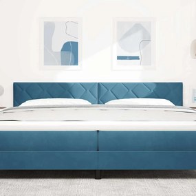 vidaXL Κεφαλάρι Σκούρο Μπλε 200 cm Βελούδο