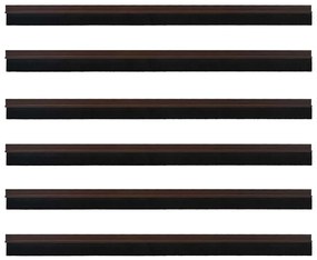 vidaXL Αυτοκόλλητες σφραγίδες πόρτας 6 pcs Καφέ 100 cm